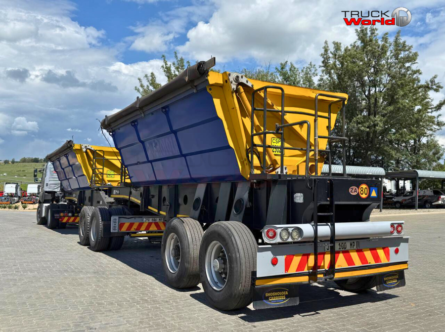 Afrit, 25 Cube Sidetipper Link, Side Tipper Link Trailer, Used, 2014