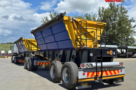 Afrit, 25 Cube Sidetipper Link, Side Tipper Link Trailer, Used, 2014