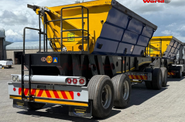 Afrit, 25 Cube Sidetipper Link, Side Tipper Link Trailer, Used, 2014