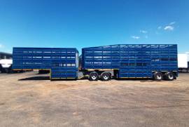 Talbert, 8 Cage, Cattle Body Trailer, Used, 2014