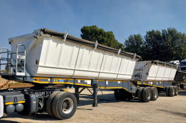 CIMC, 40 Cube, Side Tipper Link Trailer, Used, 2018