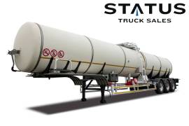 GRW, 38 000Lt 304 Stainlessteel Tri-Axle Cladded HFO ta, Stainless Steel Tank Trailer, Used, 2018