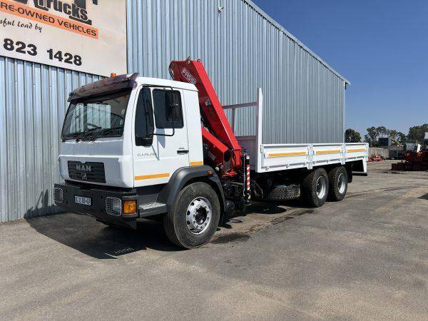 MAN, CLA26.280 Dropside fitted with 17.5T Fassi Crane, Rigid, Crane Truck, Used, 2010