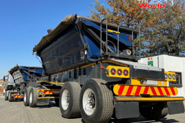 Leader Bodies, 20 Cube, Side Tipper Link Trailer, Used, 2021